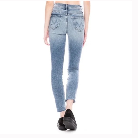 MOTHER The Stunner Ankle Fray Jeans Whiplash Size 27 - Picture 2 of 16